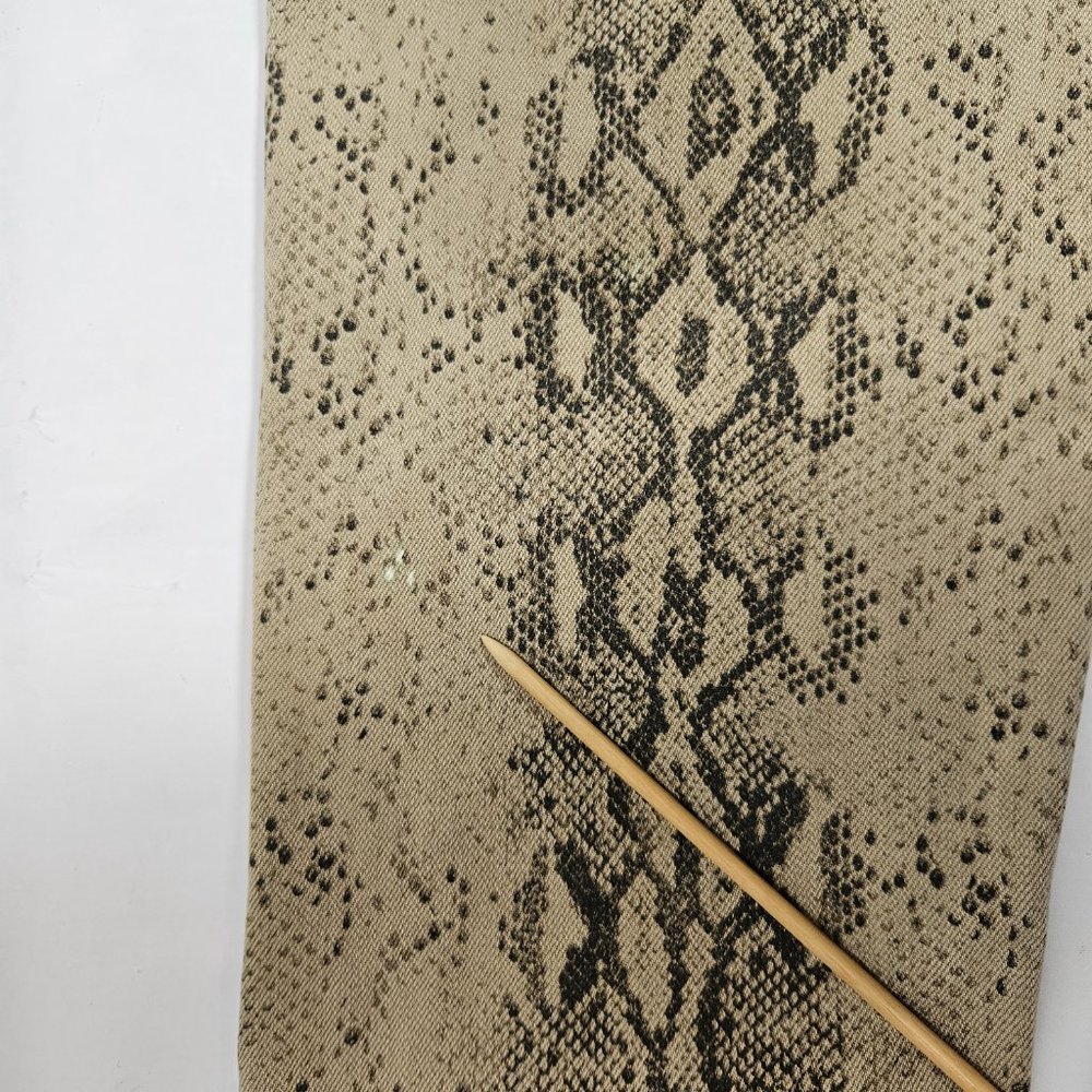 Zara The High Waist Skinny Faded Out Snake Print Cropped Pants Women's Size 8 - Picture 6 of 9